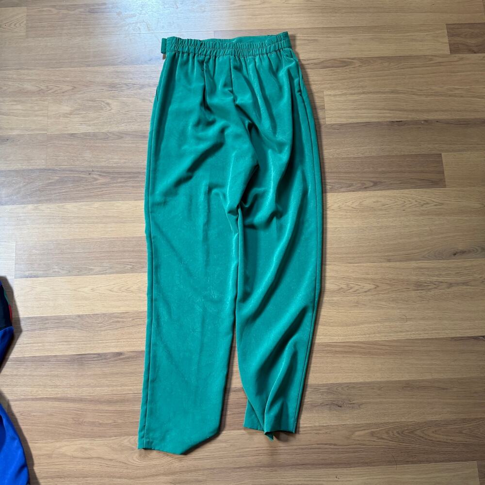 Women's Vintage 90's City Girl Nancy Bolen Green Colorablock 2-Piece Set Sz 8 - Picture 13 of 15